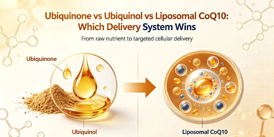Ubiquinone vs Ubiquinol vs Liposomal CoQ10-Which Delivery System Wins Ubiquinone vs Ubiquinol vs Liposomal CoQ10-Which Delivery System Wins
